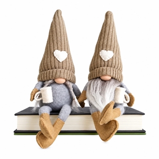 Julenisser - Mand og Kvinde - H 38 cm
